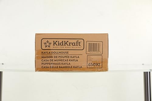 KidKraft Maison de Poupée en Bois Kayla incluant Accessoires et Mobilier, 3 Étages de Jeu pour Poupées 30 cm, Jouet Enfant dès 3 Ans, 65092, Exclusivité sur Amazon