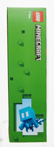 LEGO Minecraft L’Avant-Poste de l’Épée - Jouet de Construction avec Figurines Creeper, Guerrier Gardien et Squelette - Idée Cadeau d'anniversaire Enfants 8 Ans 21244
