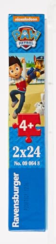 Ravensburger - Puzzle Enfant - Lot de 2 puzzles 24 pièces - Chiens héroïques / Pat'Patrouille - Fille ou garçon dès 4 ans - Puzzle de qualité supérieure - 2 posters à taille réelle - 09064