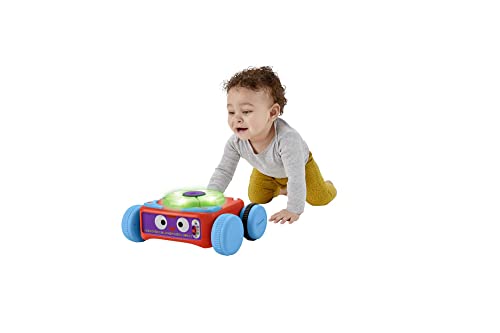 Fisher-Price - Robot d'éveil 4-en-1 - Bébé et Enfant - Lumière, Musique, Contenu Éducatif - Interactif, Transformable, Évolutif - Cadeau dès 6 Mois, version française, HCK38
