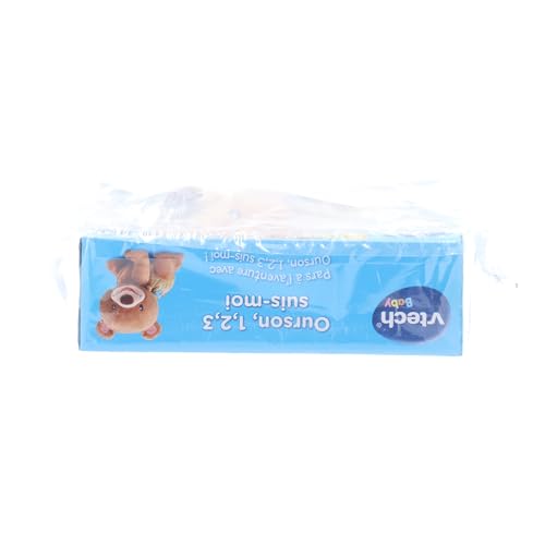 VTech - Ourson, 1,2,3 Suis-Moi, Ours Brun en Peluche Qui Marche à 4 Pattes, Motricité Bébé, Jouet Interactif et Musical, Cadeau Bébé Dès 9 Mois - Contenu en Français
