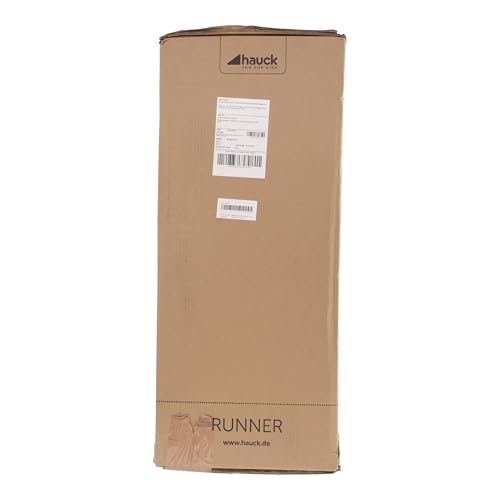 hauck Poussette 3 Roues Runner, Grandes Roues Pneumatiques, Jusqu'à 22 kg, Pliable, Position Allongée, Guidon Réglable, Panier XL Jusqu'à 3 kg, Noir Néon Jaune