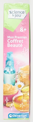 Clementoni - Science & Jeu - Mon Premier Coffret Beauté - Laboratoire - Jeu Créatif - Crée ton Parfum, ta Crème, ton Baume à Lèvres - Pour Enfants à Partir de 8 Ans, 41.8 x 6 x 27.8 cm