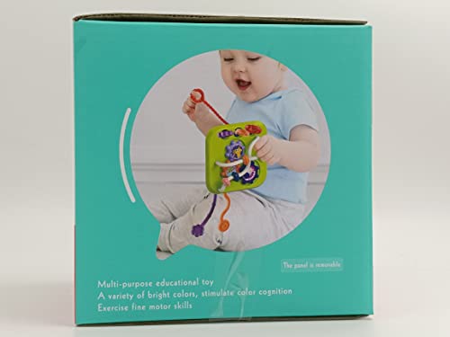 Jouet Bebe 1 2 An, 7 in 1 Montessori Sensoriel Jouets pour Bebe 6 9 12 18 Mois Naissance Fille Garcon, Cadeau Educatif Motricité Cube d'activité Jeux pour Enfants 1 2 Ans Anniversaire Noël Cadeau