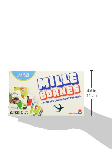 Dujardin – Mille Bornes Le Grand Classique – Jeu de société – Jeu de cartes – Atteignez les 1000 bornes en premier – A jouer en Famille ou entre Amis – 2 à 8 joueurs – Dès 6 ans