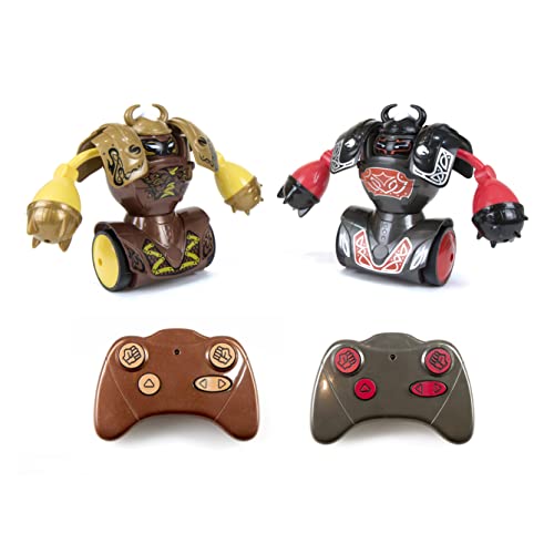 Silverlit - YCOO - Pack 2 Robots Kombat Viking Télécommandé - Jouet pour Enfant dès 5 Ans - Facile à déballer-14cm- Avance Et Frappe Ton Adversaire pour Le Mettre au Sol -Emballage Ecologique