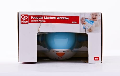 Hape Pingouin Culbuto Musical - Jouet Musical en Bois pour Enfant - Jouet d'Ăveil de MotricitĂ© pour BĂ©bĂ© dĂšs 6 Mois - Jouet Ăducatif - Jeu de Musique Fille et Garçon - Cadeau Naissance