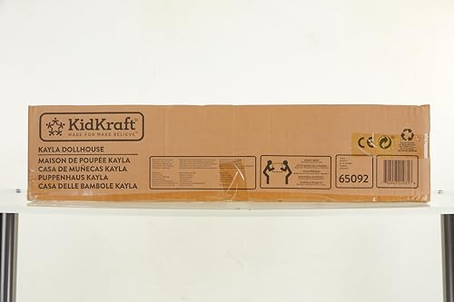 KidKraft Maison de Poupée en Bois Kayla incluant Accessoires et Mobilier, 3 Étages de Jeu pour Poupées 30 cm, Jouet Enfant dès 3 Ans, 65092, Exclusivité sur Amazon