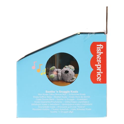 Fisher-Price Mon Koala Câlins Bonne Nuit | Jouet Peluche Koala pour Bébé dès la Naissance | Veilleuse Peluche Douce et Apaisante Qui Respire et s'allume | Cadeau Naissance Bébé Fille ou Garçon, HBP87