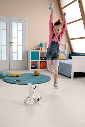 Lexibook Power Puppy - Mon Robot Chien Savant à dresser - Robot programmable avec télécommande, fonction dressage et contrôle gestuel, danse, musique, effets lumineux, rechargeable - DOG01