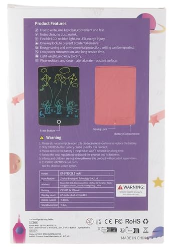 Topfree Tablette Dessin, 8,5 Pouces Tablette d'écriture LCD Colorée, Ardoise Magique, Lot de 2 Enfant 2 3 4 5 6 7 ans Filles et Garçons Cadeau D'anniversaire pour Les Enfants