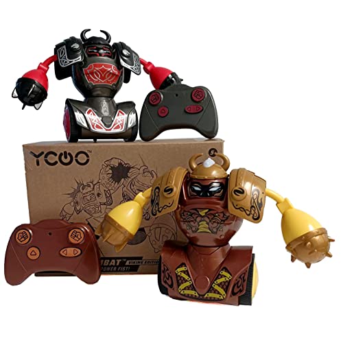 Silverlit - YCOO - Pack 2 Robots Kombat Viking Télécommandé - Jouet pour Enfant dès 5 Ans - Facile à déballer-14cm- Avance Et Frappe Ton Adversaire pour Le Mettre au Sol -Emballage Ecologique