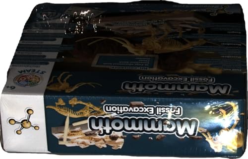 Science4you - Mammouth, Kit de Fouille pour Enfants +6 Ans - Excaver et Assembler 17 Fossiles de Dinosaure Avec ce Jouet de Paléontologie et Archeologie pour Enfants, Jeux Scientifique 6-10 Ans