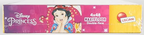Liscianigiochi Maxifloor 4x48 Princess, 91744, DISNEY Disney Puzzle Double face 4 x 48 Pièces Princesses