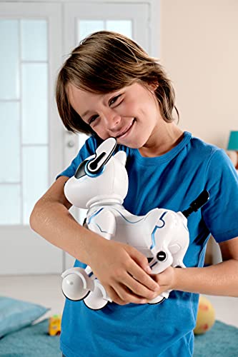 Lexibook Power Puppy - Mon Robot Chien Savant à dresser - Robot programmable avec télécommande, fonction dressage et contrôle gestuel, danse, musique, effets lumineux, rechargeable - DOG01