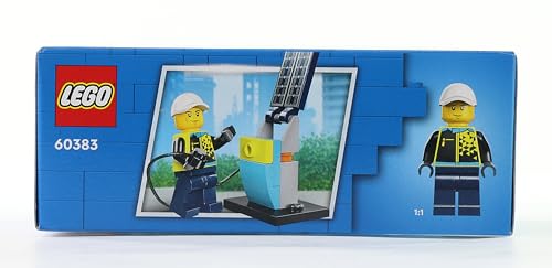 LEGO 60383 City La Voiture de Sport Électrique, Jouet pour Garçons et Filles de 5 Ans, Set de Voiture de Course, avec Minifigurine de Pilote, Idée Cadeau