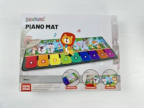 Rodzon Piano Bebe avec 10 Animaux,Jouets pour Bébés 1 2 3ans,Tapis de Danse Enfants,Cadeau d'anniversaire de Noël pour Garçons Filles 24m+, 63301