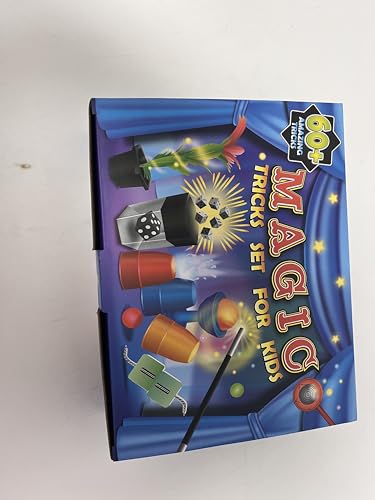 Heyzeibo Kit de Magie - 60+ Tours de Magie Enfant, Kit Magique avec Baguette Magique et Instructions, pour Garçons, Filles, Tout-Petits, Débutants