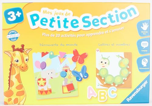 Ravensburger - Jeu Educatif - Mes jeux de petite section - Coffret complet éducatif - 20 activités programme 1e année maternelle - A partir de 3 ans - 24522