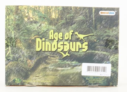 GizmoVine Dinosaure Jouet,Figurine Dinosaure, Ensemble de 20 Figurine Dinosaure Enfant,lot Dinosaure sont colorés à la Main,dinausaire Jouet Incluant 25cm T. Rex, Triceratops, Velociraptor……