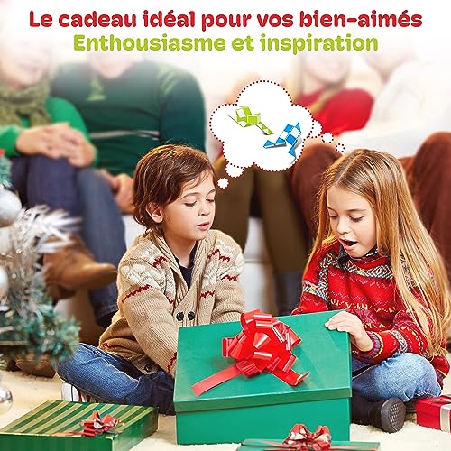 CUBIDI® Magic Snake Cube | Jouet de Poche pour Les Enfants de 4 à 8 Ans | Cadeau Anniversaire Enfants invites | Cadeau pour élèves - 24 Blocs | 2,3 mm x 1,8 mm | Jaune