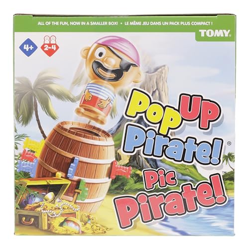 TOMY Officiel - Pic Pirate Jeux de Société pour Enfants, Jouet pour Noël,Jouet Enfant 4 ans, Jeu Rigolo pour Groupes, Cadeau Anniversaire Idéal, Jeux 4 ans+