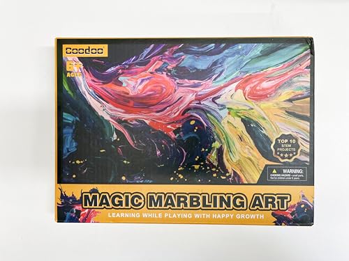 Peinture marbrée à l'eau pour enfants - Arts et artisanat pour filles et garçons Kits d'artisanat Cadeaux idéaux pour les enfants de 6 ans et plus 8-12 ans