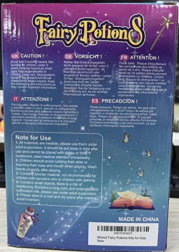Mostof Rétro Kits de potions de fées pour enfants, Mélangez 20 potions magiques avec Cristal d’énergie, Jouet artisanal cadeau créatif