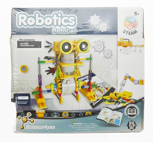 Science4you Betabot, Robot pour Enfant - Kit Robot à Construire de 126 pièces - Monter Un Robot Jouet pour Enfants, Jeux de Construction et Cadeaux pour Garçon et Fille 6 7 8 9 10+ Ans