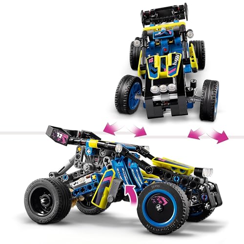 LEGO Technic Le Buggy Tout-Terrain de Course, Véhicule de Rallye, Jouet de Construction de Voiture de Course, Cadeau pour Garçons et Filles Dès 8 Ans 42164