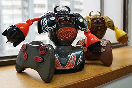 Silverlit - YCOO - Pack 2 Robots Kombat Viking Télécommandé - Jouet pour Enfant dès 5 Ans - Facile à déballer-14cm- Avance Et Frappe Ton Adversaire pour Le Mettre au Sol -Emballage Ecologique