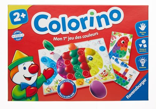 Ravensburger - Jeu Educatif - Colorino - Jeu d'apprentissage des couleurs et manipulation - Motricité et créativité - A partir de 2 ans - 24011 - version française