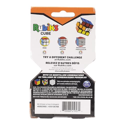 RUBIK'S Cube 3X3 - Jeu Casse-Tête Adulte Et Enfant - Rubik’s Cube Magique - Puzzle 3x3 Original Correspondance Couleurs - Puzzle Résolution de Problème - Casse-tête Enfant - Jeu Enfant 8 Ans et +