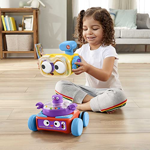 Fisher-Price - Robot d'éveil 4-en-1 - Bébé et Enfant - Lumière, Musique, Contenu Éducatif - Interactif, Transformable, Évolutif - Cadeau dès 6 Mois, version française, HCK38