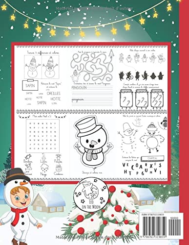 Joyeux Noël: Mon Premier Cahier Activités Noël Enfants 4-7 ans | Livre de Jeux Noël Format XXL : + de 130 Activités ludiques et éducatives | Coloriage Noël