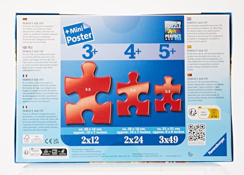 Ravensburger - Puzzle Enfant - Lot de 2 puzzles 24 pièces - Chiens héroïques / Pat'Patrouille - Fille ou garçon dès 4 ans - Puzzle de qualité supérieure - 2 posters à taille réelle - 09064