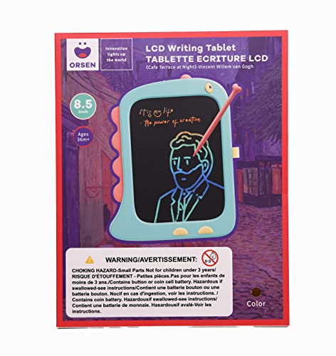 Orsen Tablette D'écriture LCD de 8,5 Pouces, Tablette Graphique, Ardoise Magique, Tablette Dessin Enfant de 2 3 4 5 6 7 Ans Filles et Garçons Cadeau d'anniversaire pour Les Enfants Dinosaure Jouets