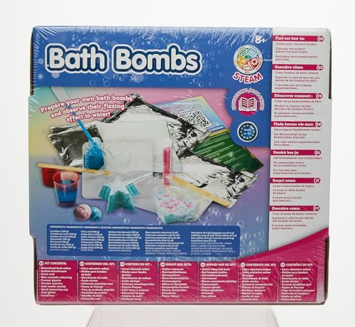 Science4you Fabrique Bombe de Bain pour Enfants de +8 ans: Création Boule de Bain, 6 Expériences Scientifiques Enfants, Kits Éducatifs de Sciences, Coffret de Boule de Bain Cadeau Enfants +8 Ans