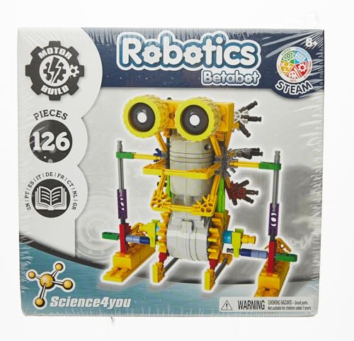 Science4you Betabot, Robot pour Enfant - Kit Robot à Construire de 126 pièces - Monter Un Robot Jouet pour Enfants, Jeux de Construction et Cadeaux pour Garçon et Fille 6 7 8 9 10+ Ans