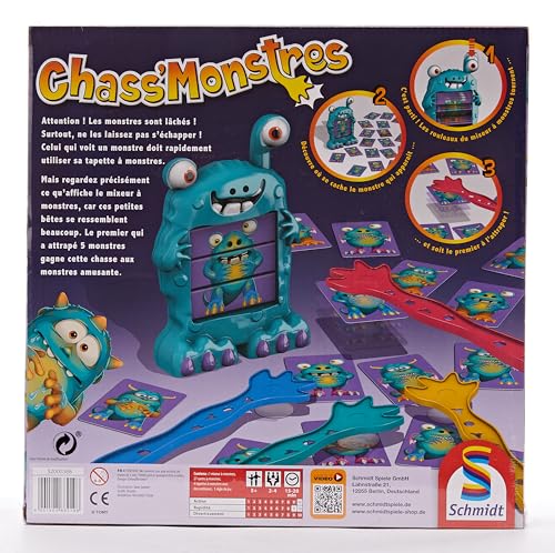 Schmidt Spiele - 88219 - Chass'Monstres inclus 1 x Jeu de société