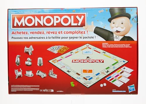 Monopoly, Jeu de Plateau Familial pour Enfants et Adultes, Jeux familiaux, 2 à 6 Joueurs, Jeux de stratégie pour garçons et Filles à partir de 8 Ans