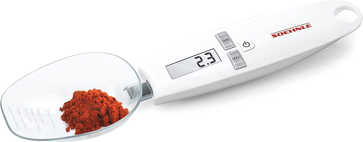 Cuillère doseuse électronique à graduation 0,1 g jusqu'à 500 g
