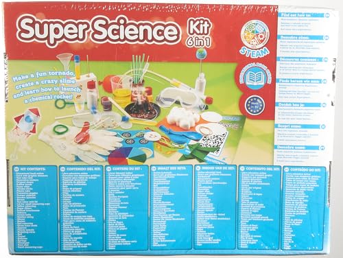 Science4you - Super Kit Scientifique pour Enfants +8 Ans - 150 Experiences Scientifiques et Activités Manuelles: Laboratoire de Chimie et Kit Volcan, Kits Éducatifs et Jeux Science Enfant 8-12 Ans
