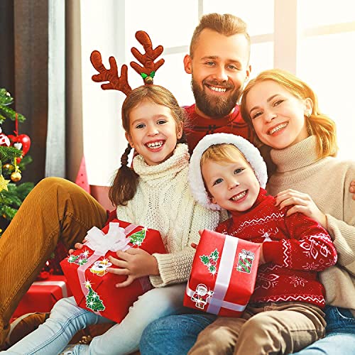BOUTIKS 21 Pièces 5D Diamond Painting Noël Autocollants Kits Enfants, DIY Noël Diamant Painting Art Mosaïque Autocollants pour Enfants Adultes DéButants pour Décoration de Noël