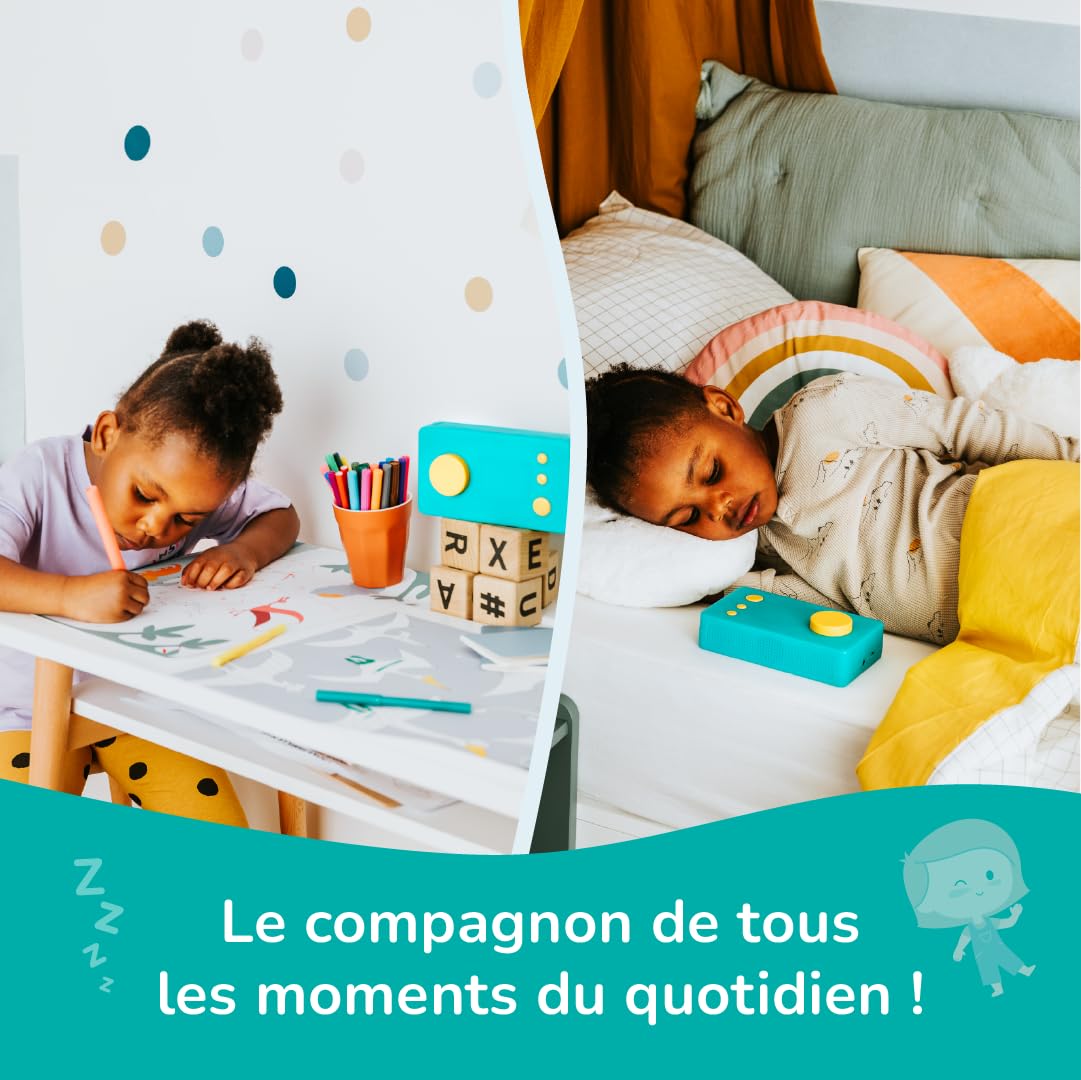 Lunii - Ma Fabrique à Histoires Verte - Conteuse Interactive pour Enfants de 3 à 8 Ans - inlcus Livre Audio de 24 Histoires interactives 2h30 d'écoute - Boîte à Histoires fabriquée en France