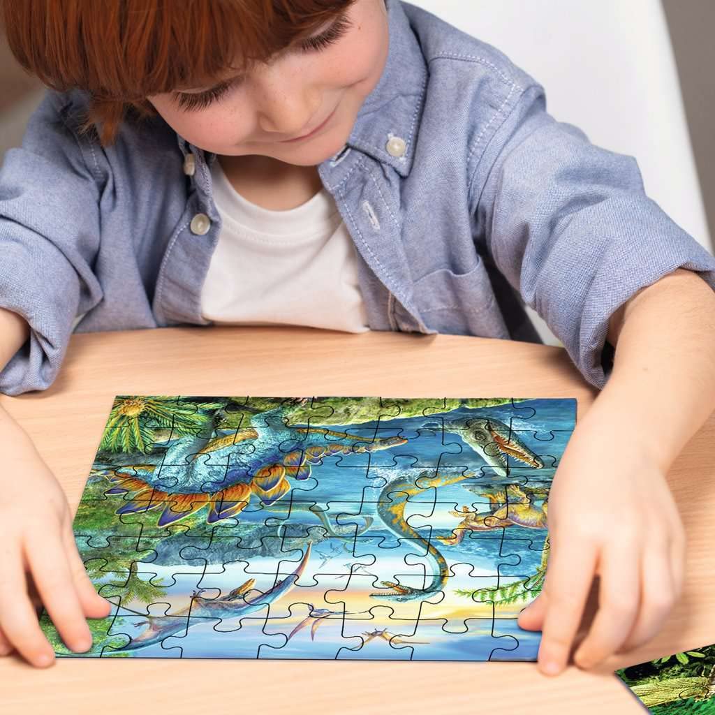 Ravensburger - Puzzle Enfant - Lot de 3 puzzles 49 pièces - La fascination des dinosaures - Fille ou garçon dès 5 ans - Puzzle de qualité supérieure - 3 posters inclus - Jurassique & Crétacé - 09317