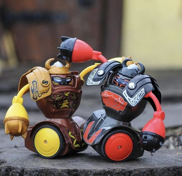 Silverlit - YCOO - Pack 2 Robots Kombat Viking Télécommandé - Jouet pour Enfant dès 5 Ans - Facile à déballer-14cm- Avance Et Frappe Ton Adversaire pour Le Mettre au Sol -Emballage Ecologique