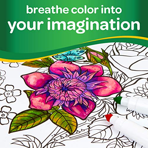 Crayola - Kit de 100 Feutres Lavables, Pointe Conique pour Traits Fins et Épais, Assortiment de Couleurs - Âge Conseillé: à Partir de 3 Ans