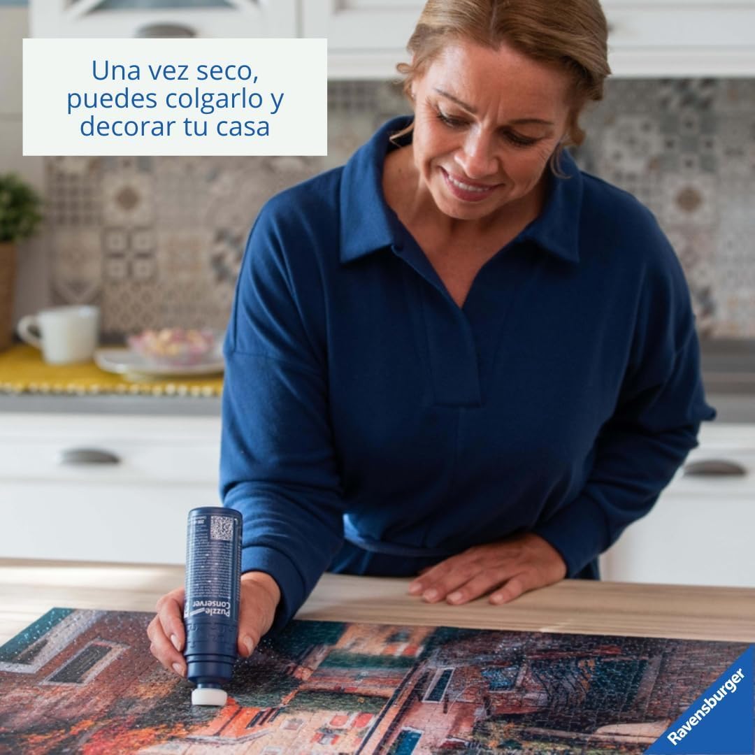 Ravensburger - Accessoire pour puzzles enfants et adultes - Colle à puzzle liquide avec applicateur - Colle transparente prête à l'emploi - 200ml - pour coller jusqu'à 4 puzzles de 1000 pièces - 17954