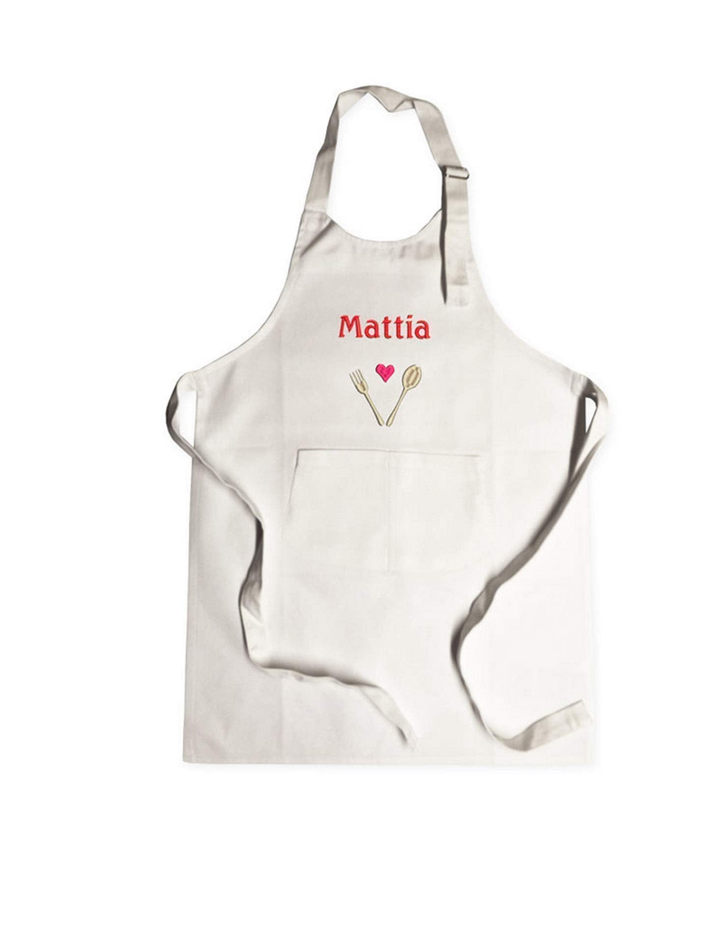 Tablier enfant personnalisé avec son prénom brodé, 100% coton, TOP QUALITE, 7 coloris, 16 motifs, cuisine top chef, cadeau personnalisé, fille garçon, déguisement, anniversaire, noel
